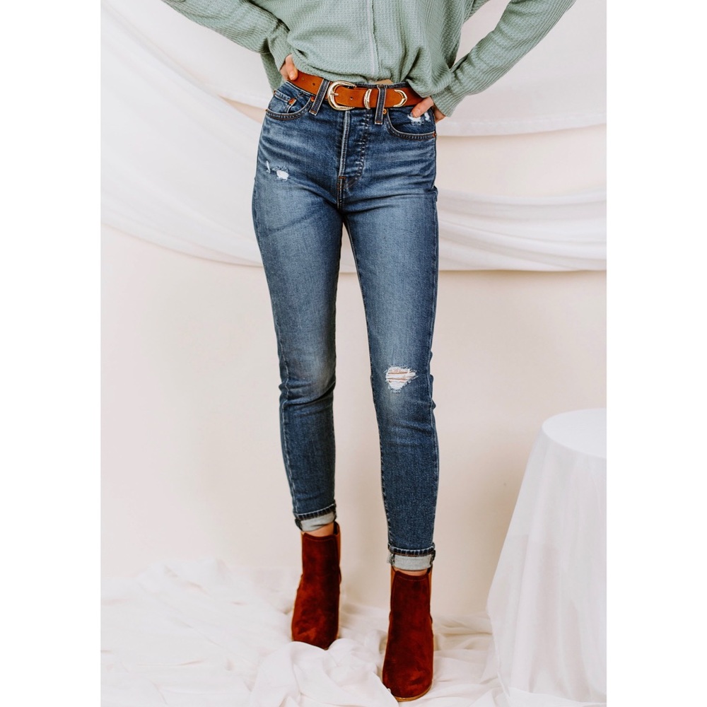 Levi's Skinny Wedgie Jeans in Pacific Wave